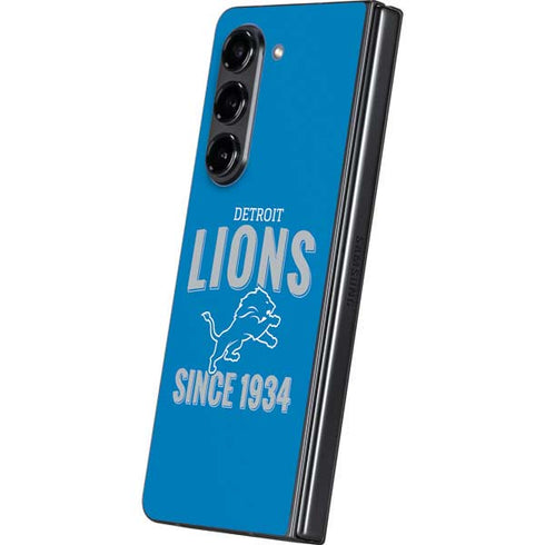 NFL Detroit Lions Helmet Galaxy Z Fold5 5G Skin